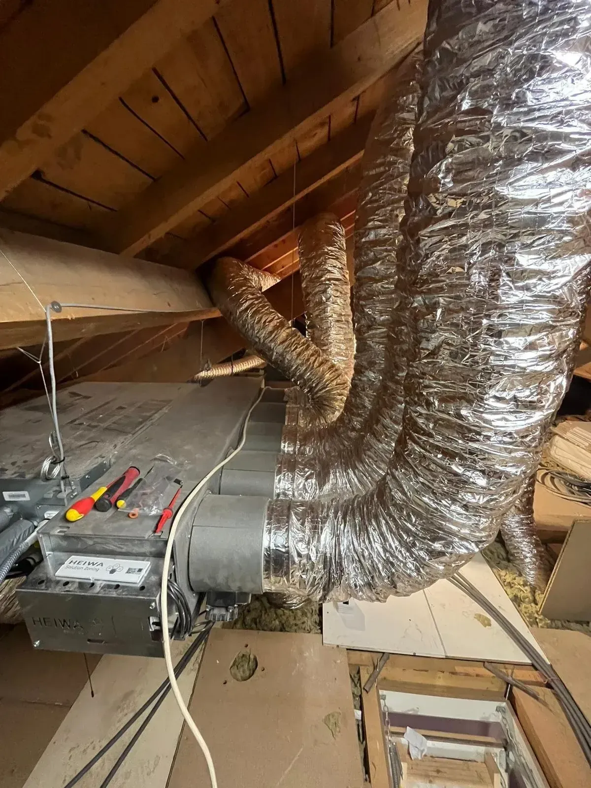 Unité de climatisation gainable installée par Clim69